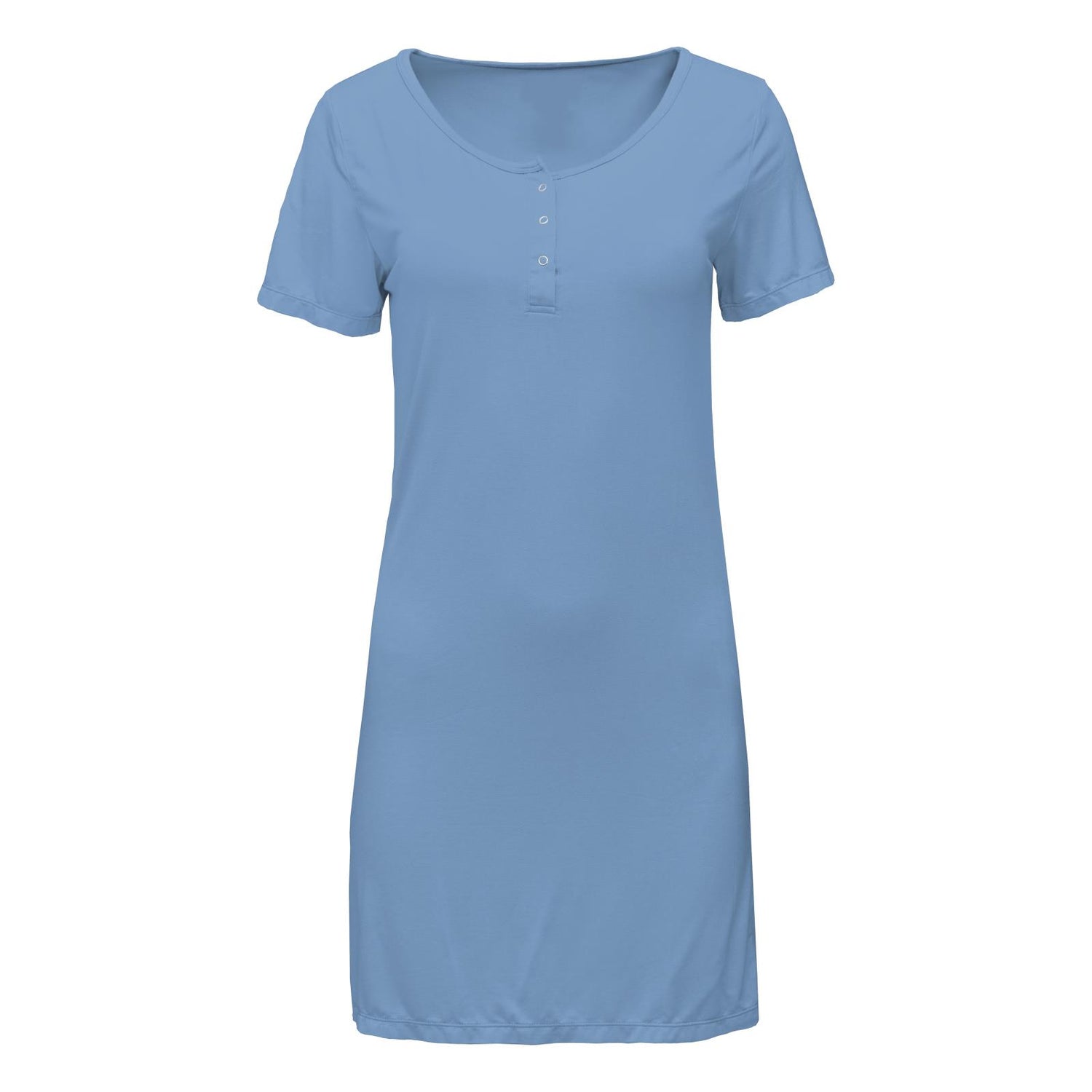 Women's Short Sleeve Nightshirt in Dream Blue