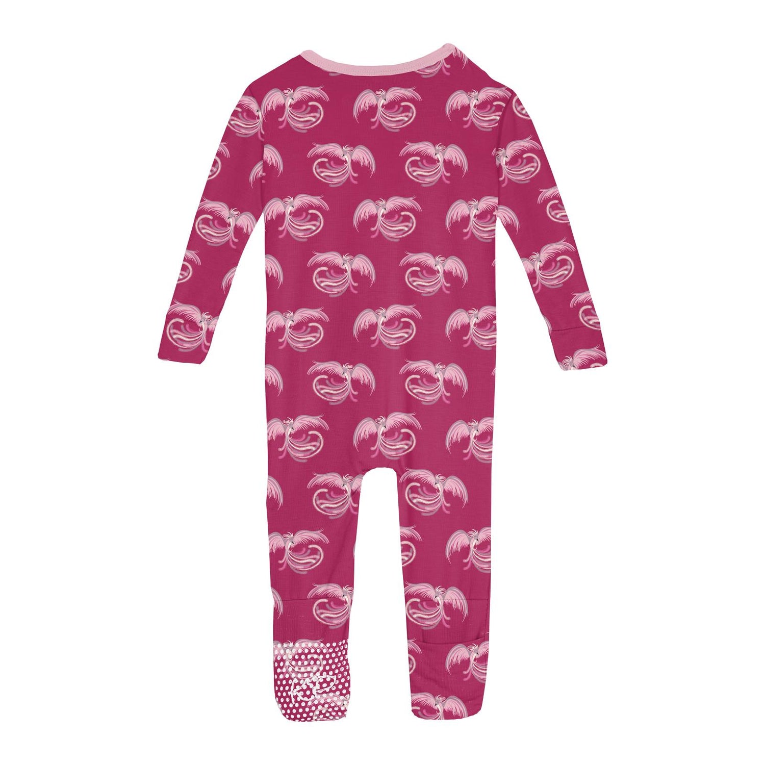 Print Convertible Sleeper with Zipper in Dragon Fruit Phoenix