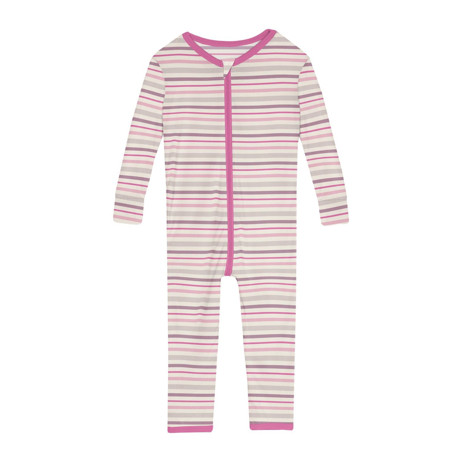 Print Convertible Sleeper with Zipper in Whimsical Stripe