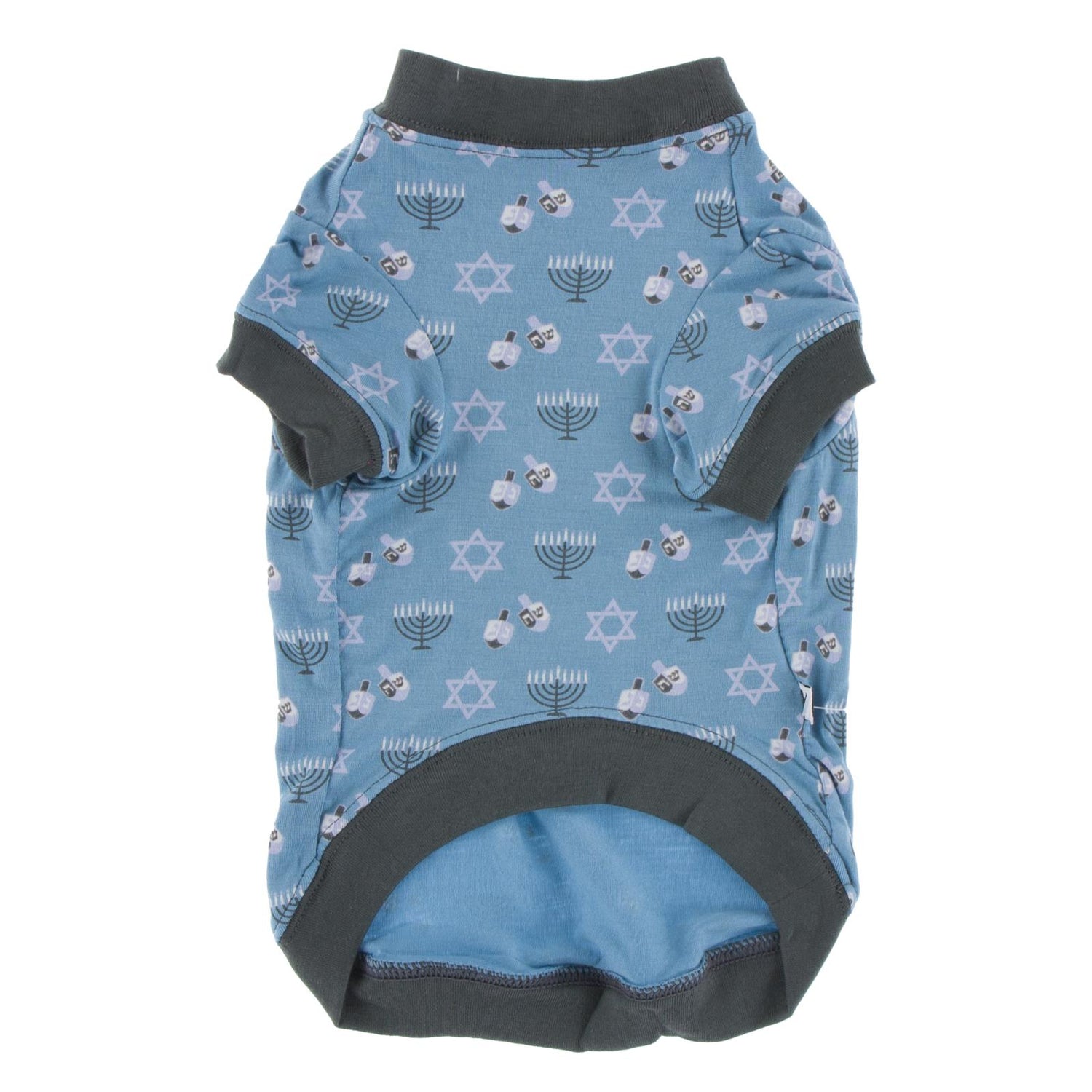 Print Dog Tee in Blue Moon Hanukkah