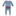 Print Muffin Ruffle Footie with Zipper in Blue Moon Ice Skater