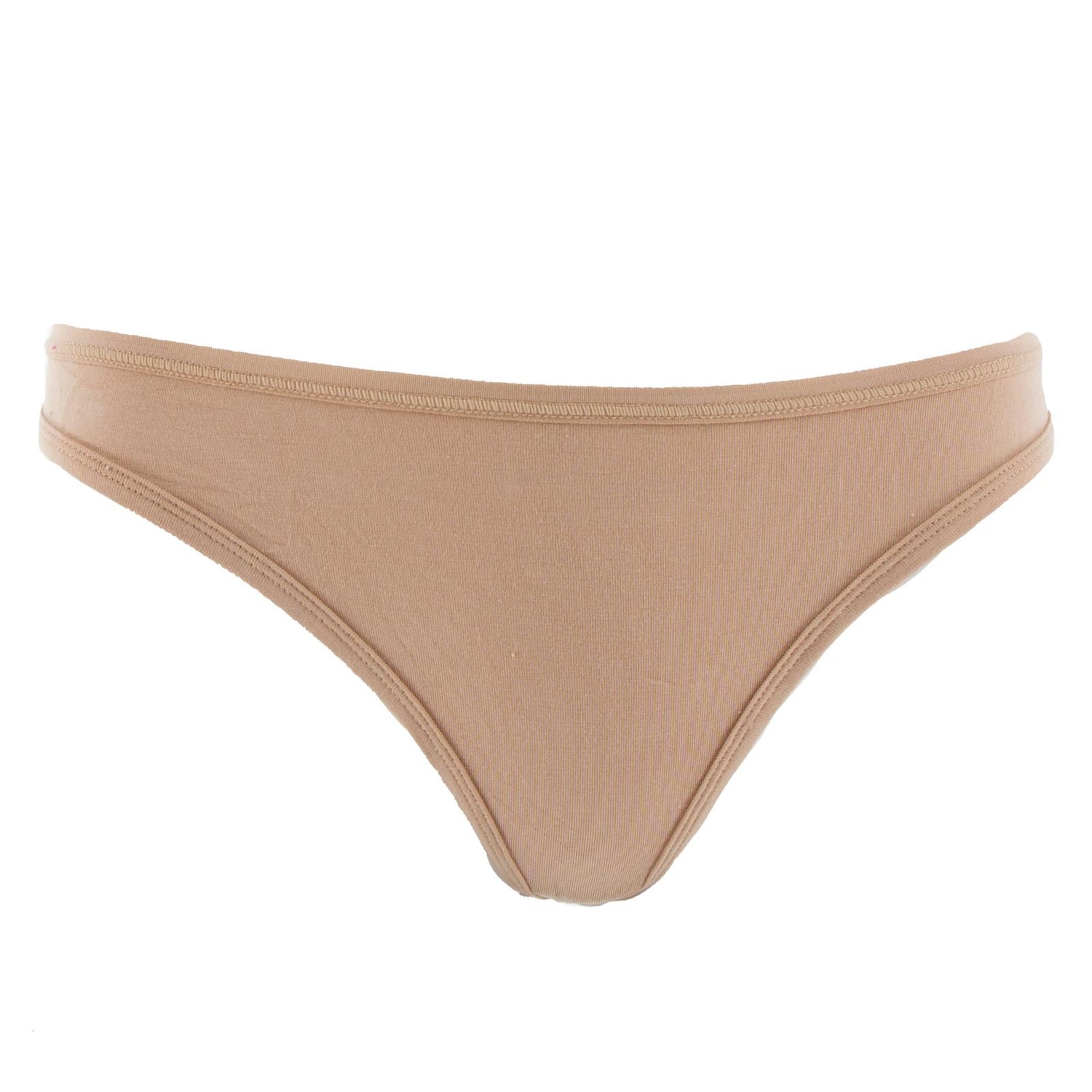Women's Solid Classic Thong Underwear in Suede