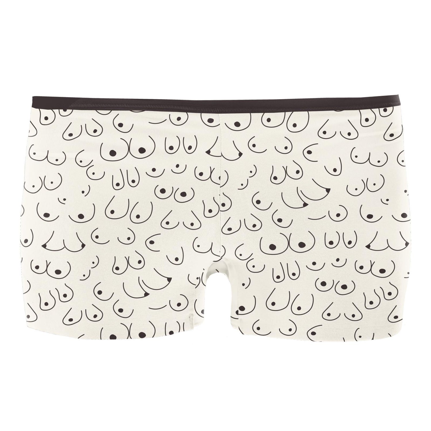 Women's Print Boy Short Underwear in Breast Cancer Awareness