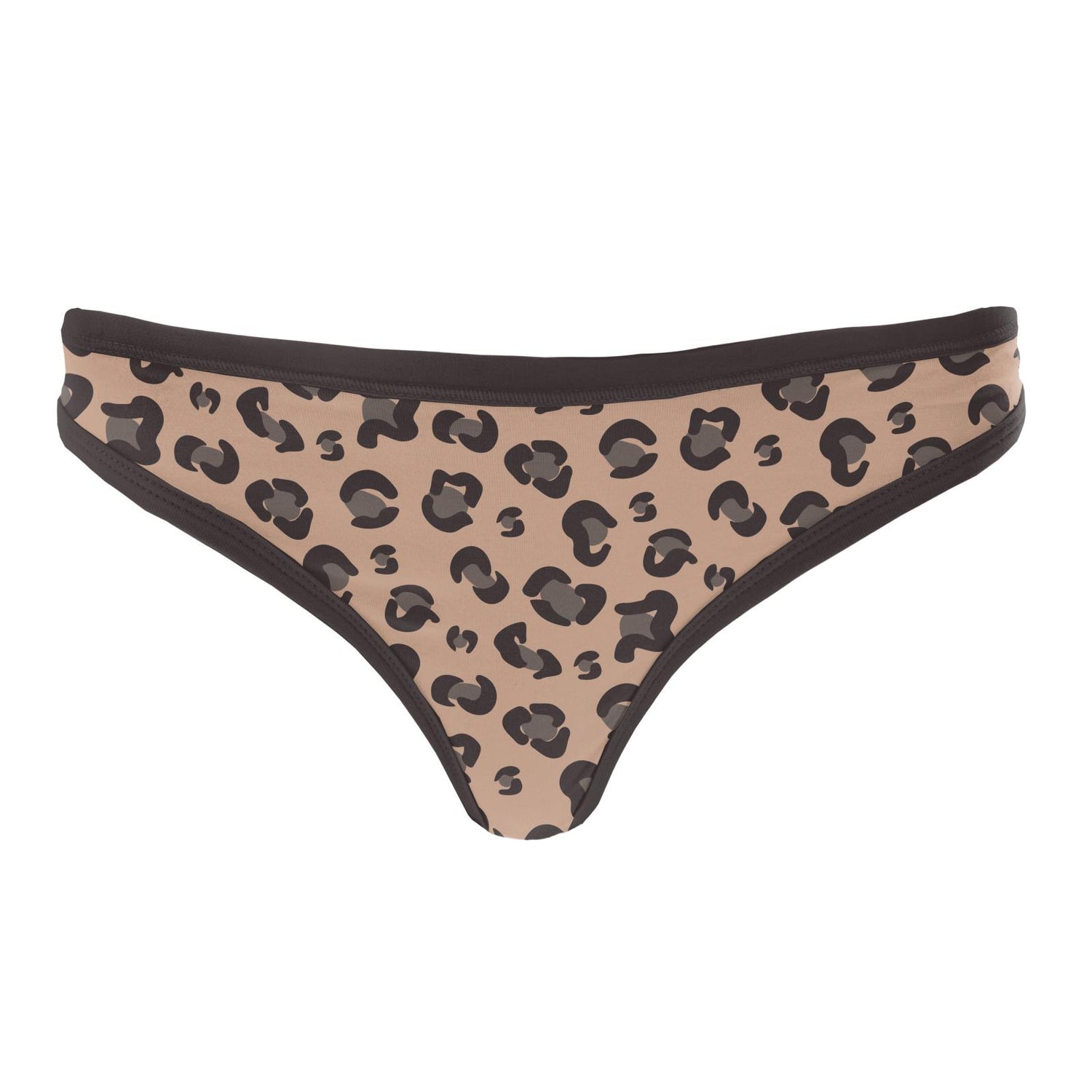 Women's Print Classic Thong in Suede Cheetah Print