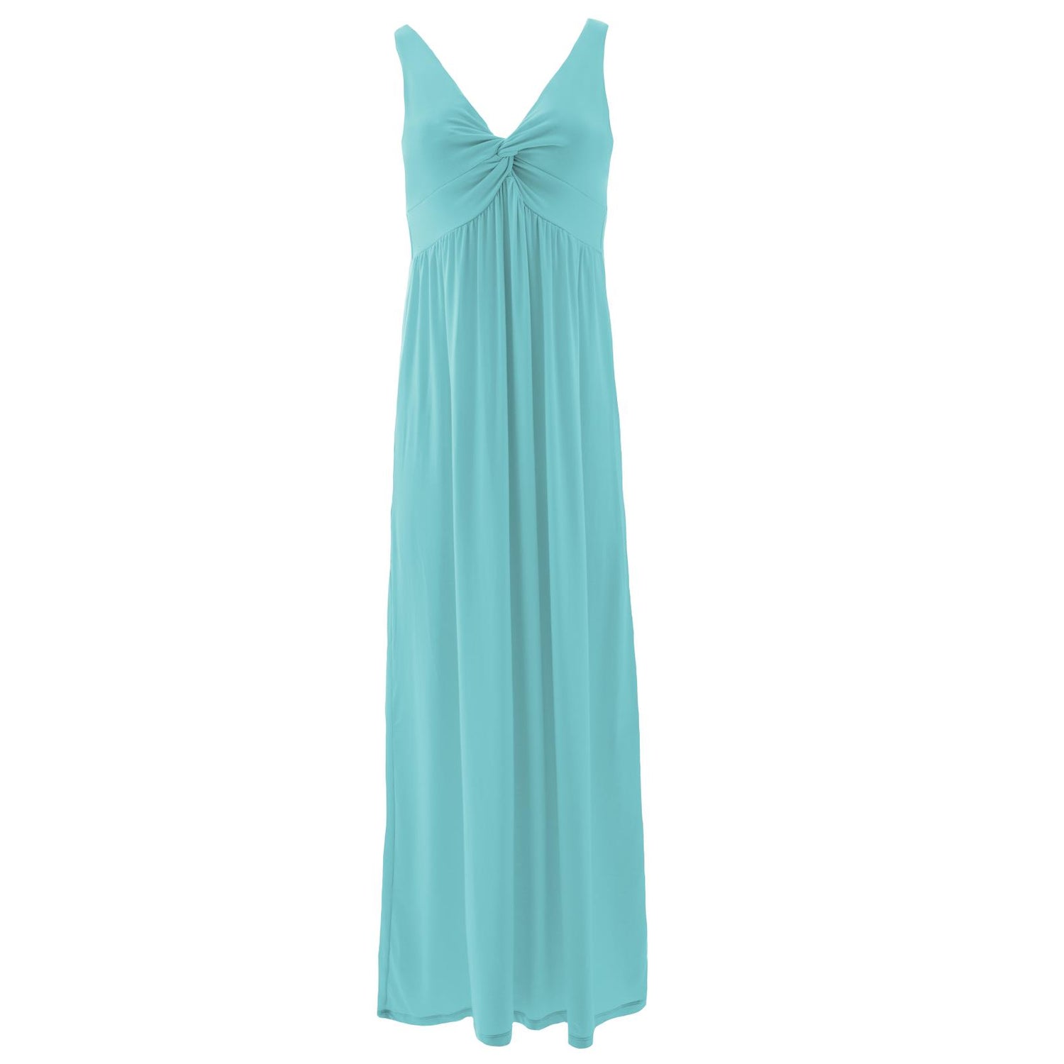 Women's Solid Simple Twist Nightgown in Iceberg