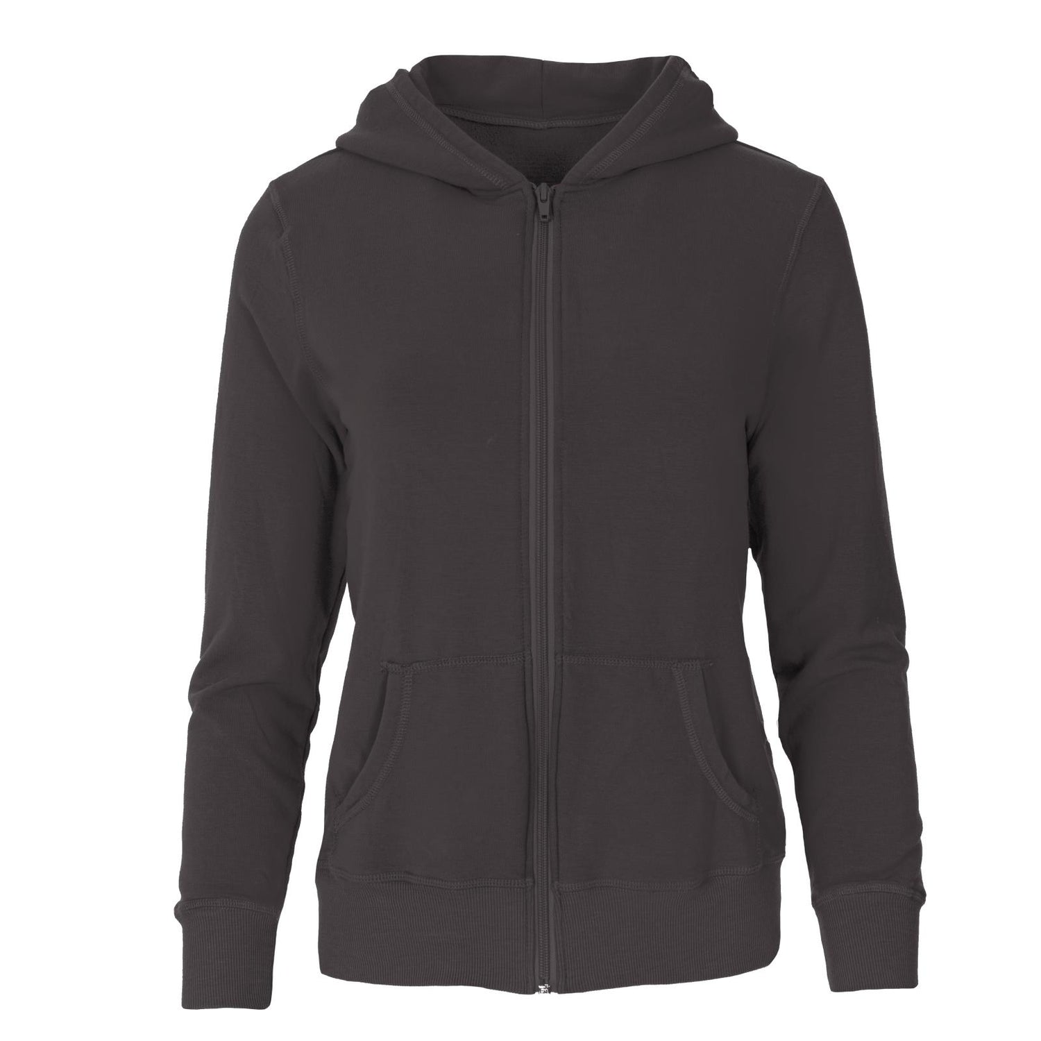 Women's Fleece Zip-Front Hoodie in Midnight