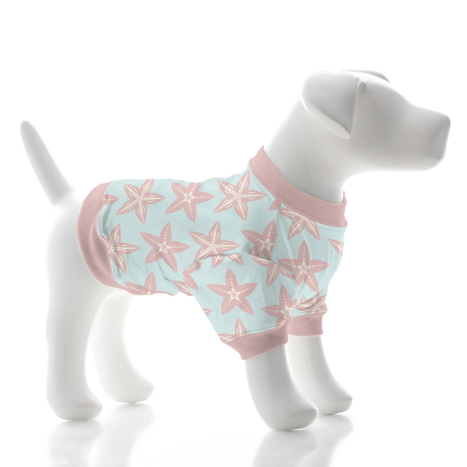 Print Dog Tee in Fresh Air Fancy Starfish