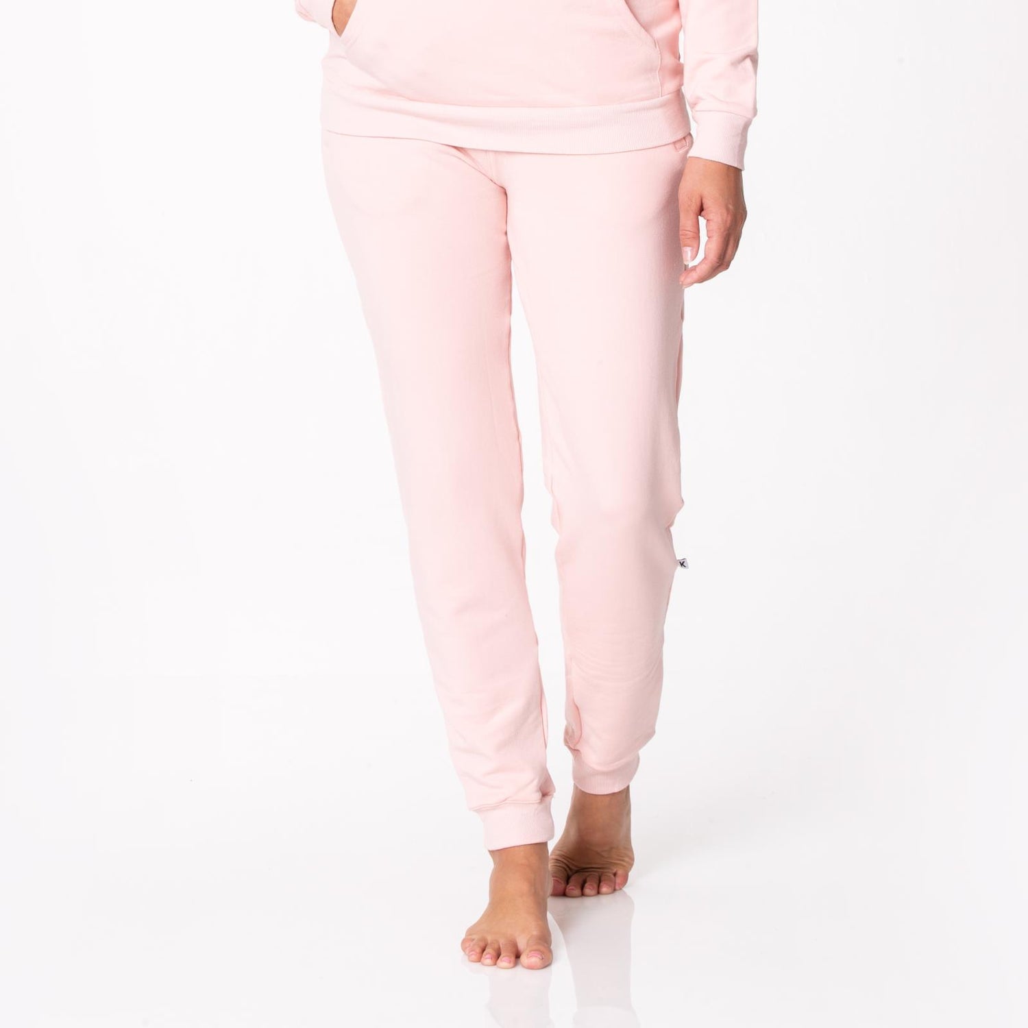 Women's Fleece Joggers in Baby Rose