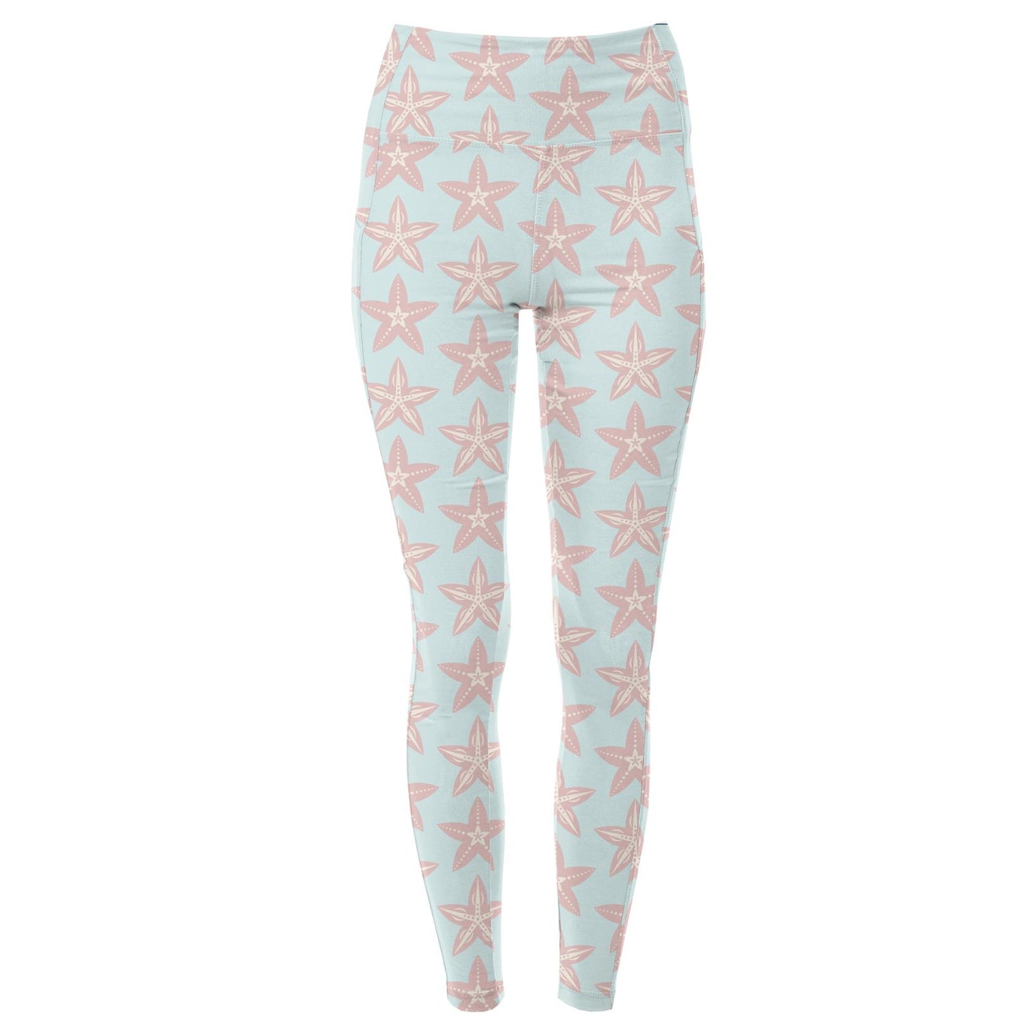 Women's Print Lounge Leggings in Fresh Air Fancy Starfish
