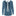 Women's Print Open Back Top in Deep Sea with Nautical Stripe