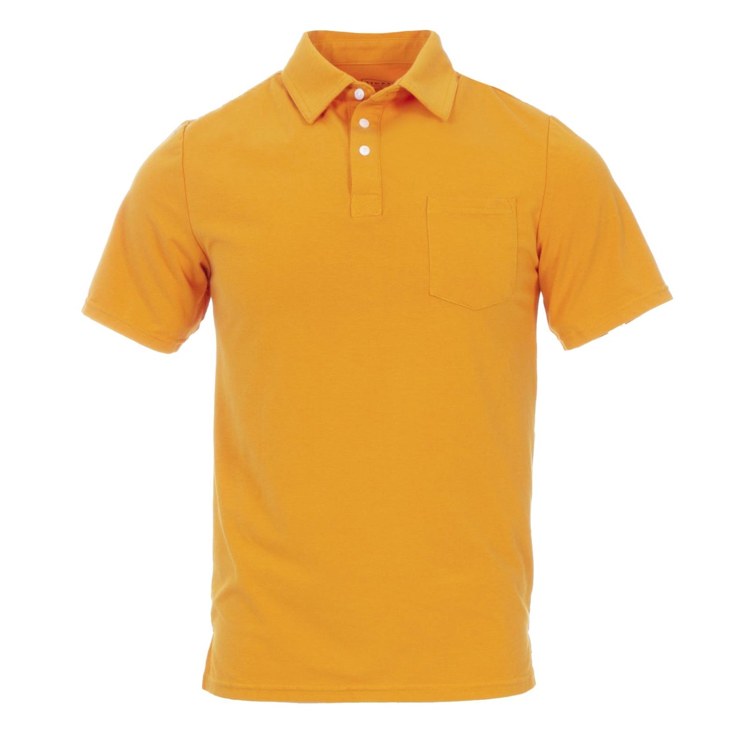 Men's Short Sleeve Luxe Jersey Polo with Pocket in Tamarin
