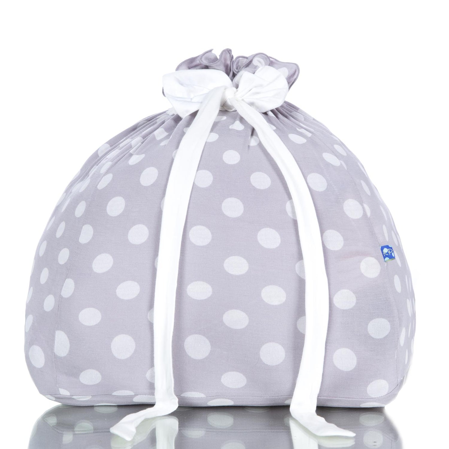 Large Overnight Bag in Feather with Natural Dot