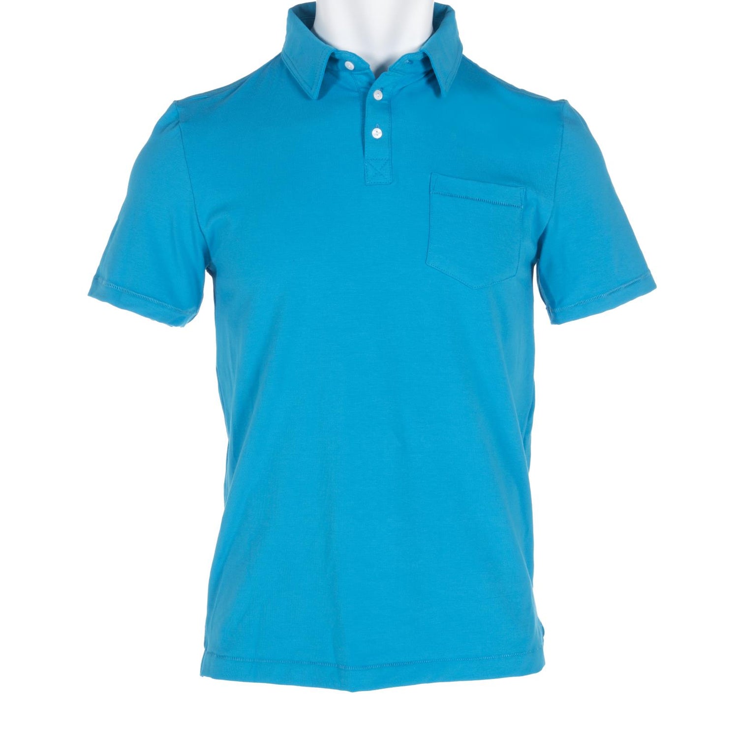 Men's Short Sleeve Luxe Jersey Polo with Pocket in Amazon