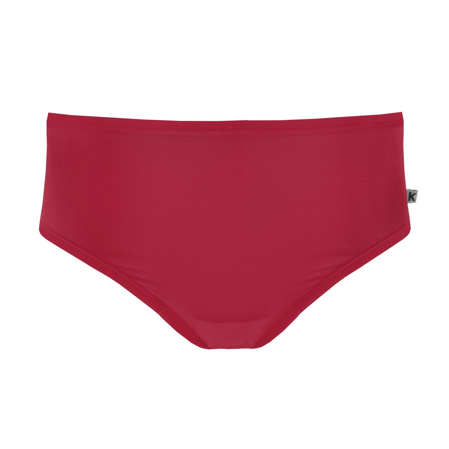 Women's Solid Classic Briefs in Crimson