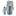 Women's Print Mid Length Lounge Robe & Layette Gown Set in Deep Sea Tie Dye