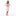 Women's Print Mid Length Lounge Robe & Layette Gown Set in Baby Rose Tie Dye