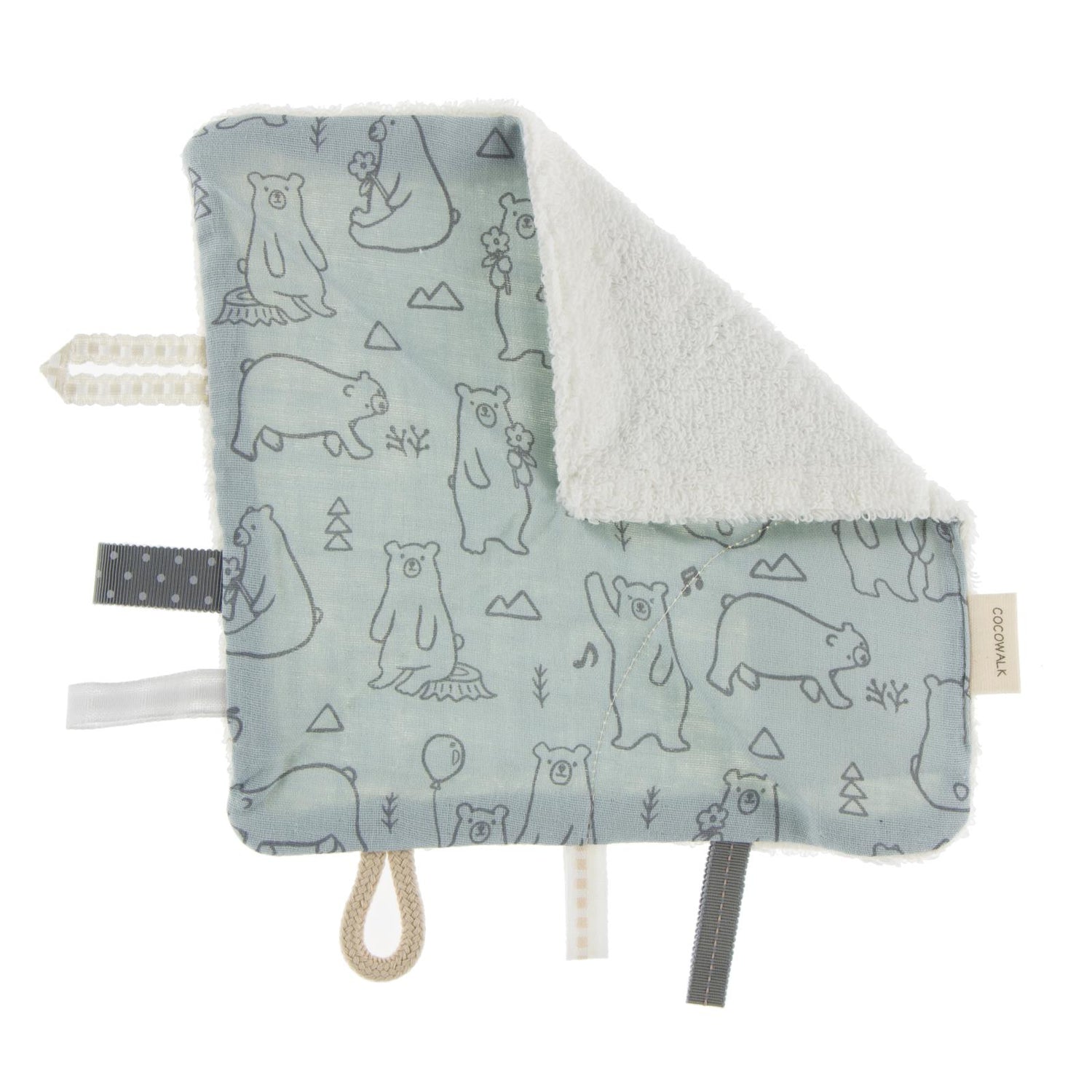 Print Muslin Lovey in Blue Bears