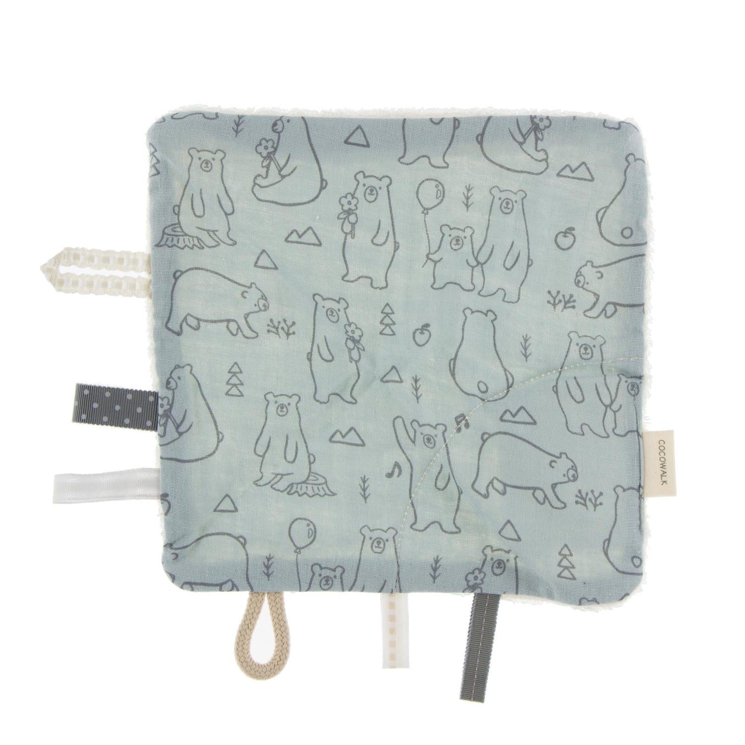 Print Muslin Lovey in Blue Bears