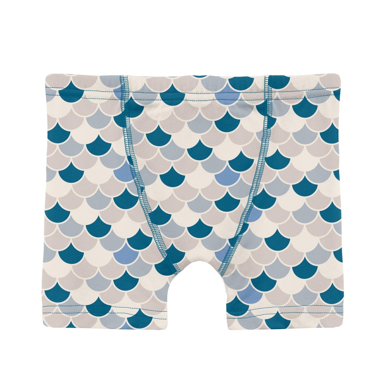 Print Boy's Boxer Brief in Latte Scales