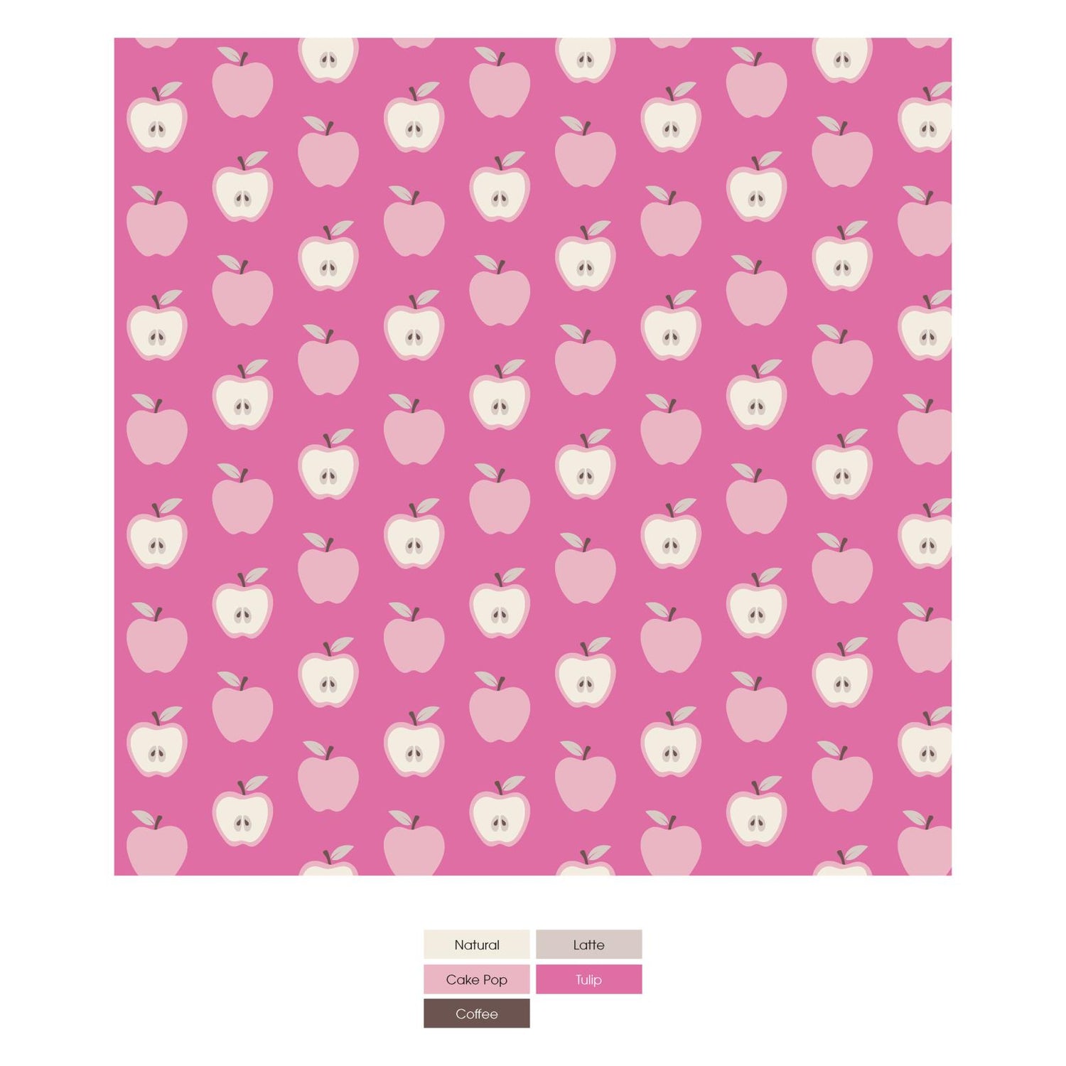 Print Fleece Kangaroo Pocket Pullover in Tulip Johnny Appleseed