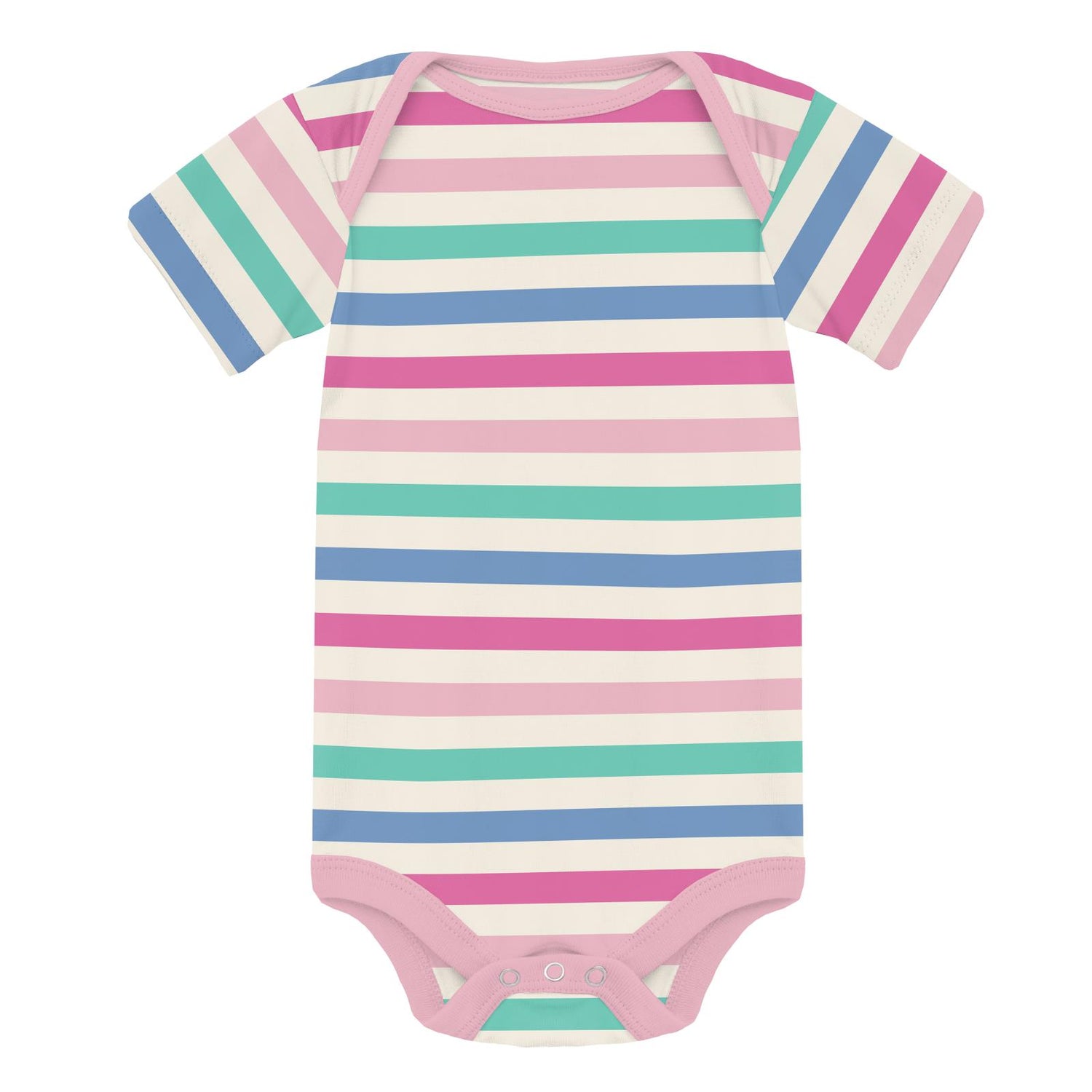 Print Short Sleeve One Piece in Skip To My Lou Stripe