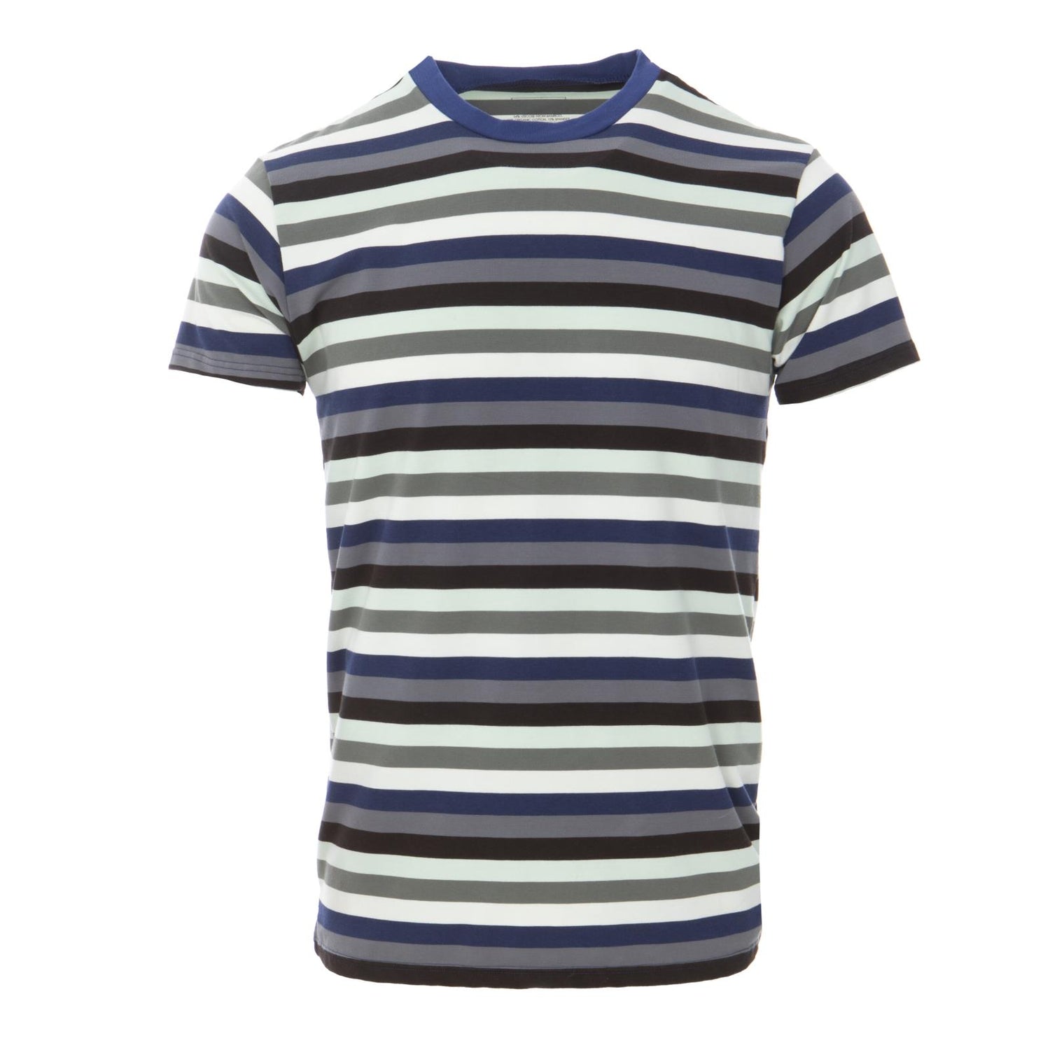 Men's Print Short Sleeve Luxe Crew Neck Tee in Zoology Stripe