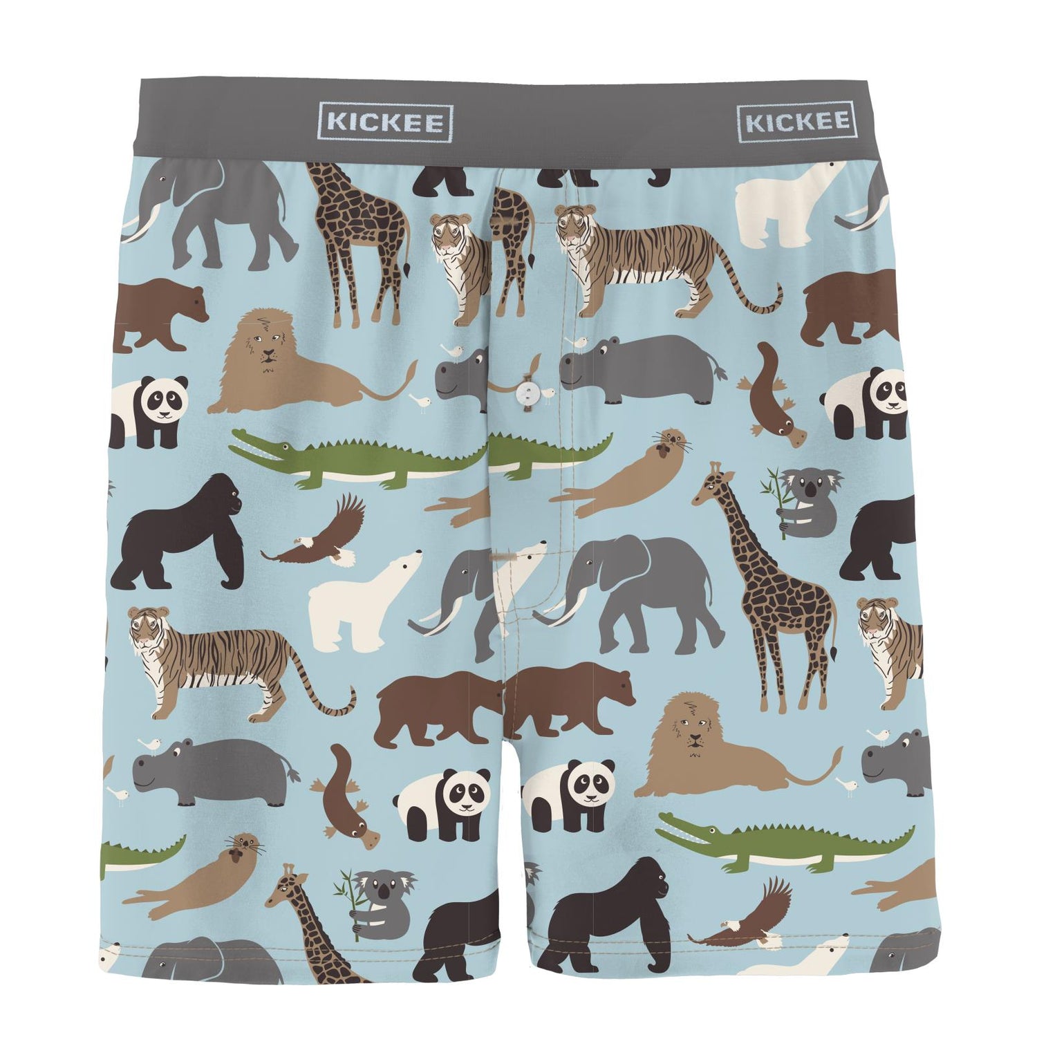 Men's Print Boxer Short in Spring Sky Zoo