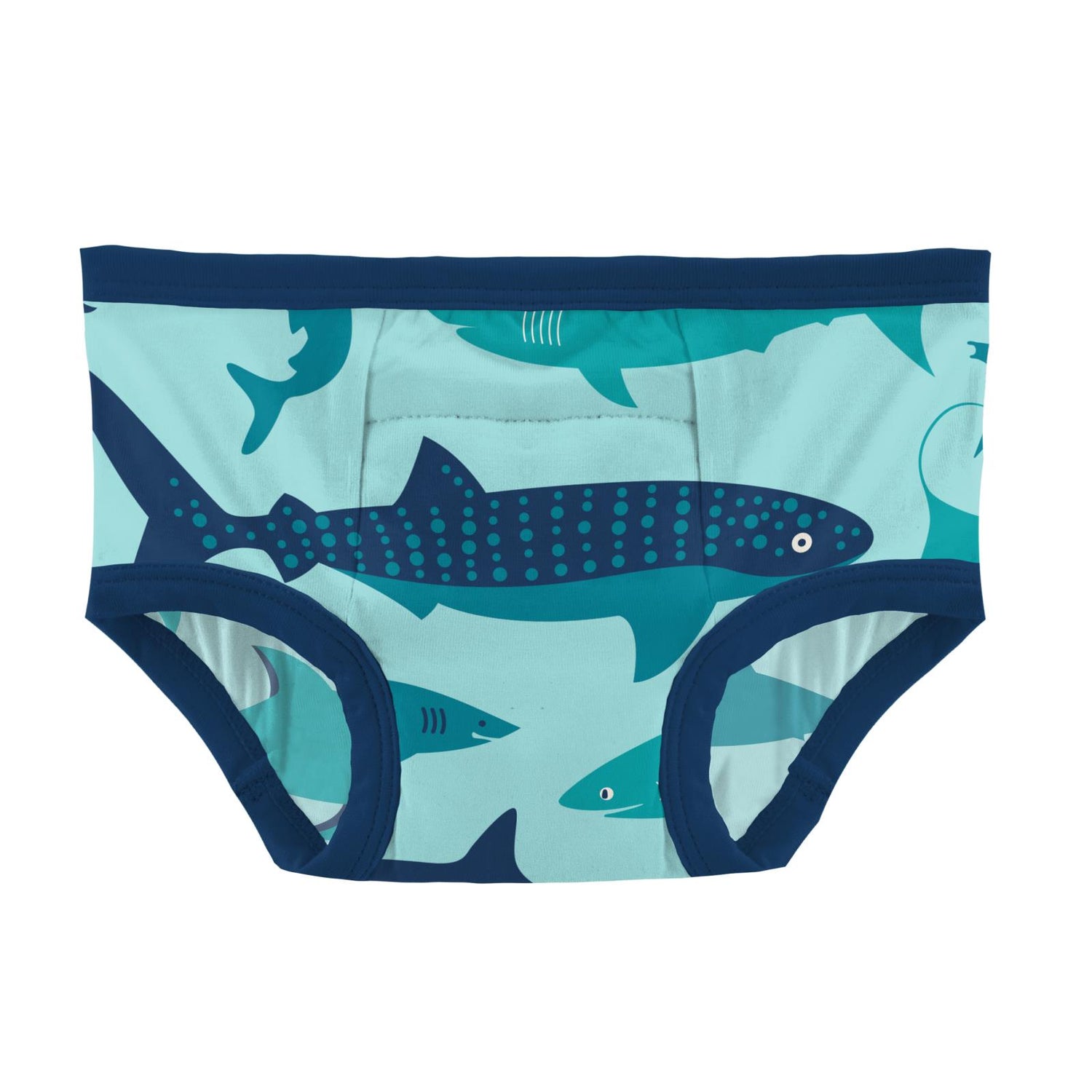 Print Training Pants in Summer Sky Sharks