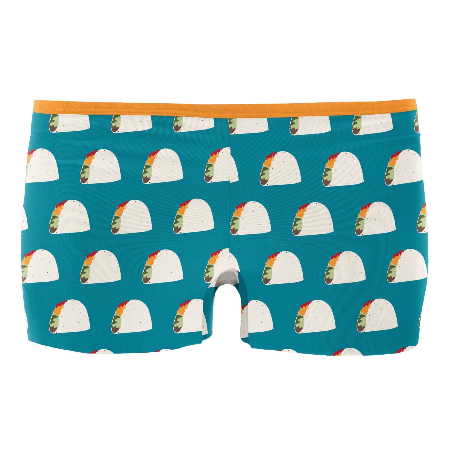 Women's Print Boy Short Underwear in Seagrass Tacos
