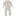 Print Coverall with 2 Way Zipper in Heathered Mist Sweet Stripe