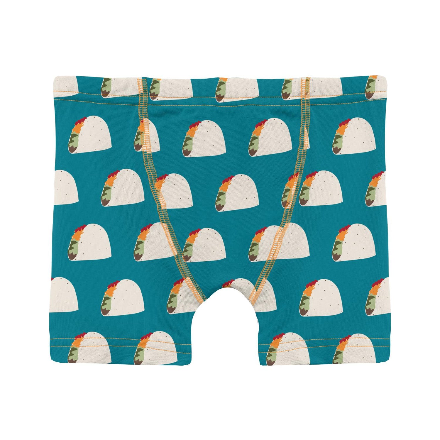 Print Boy's Boxer Brief in Seagrass Tacos