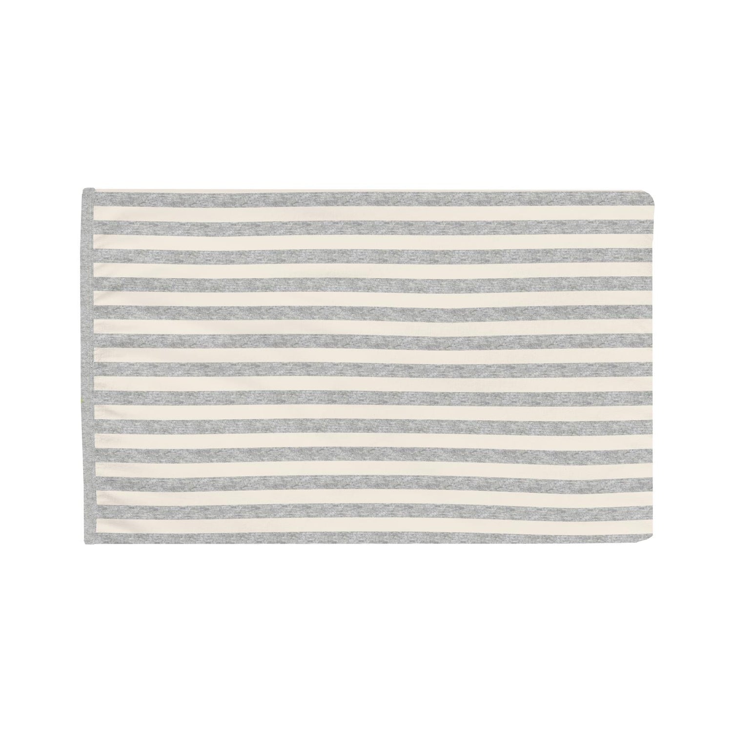 Print Foldover Pillowcase in Heathered Mist Sweet Stripe