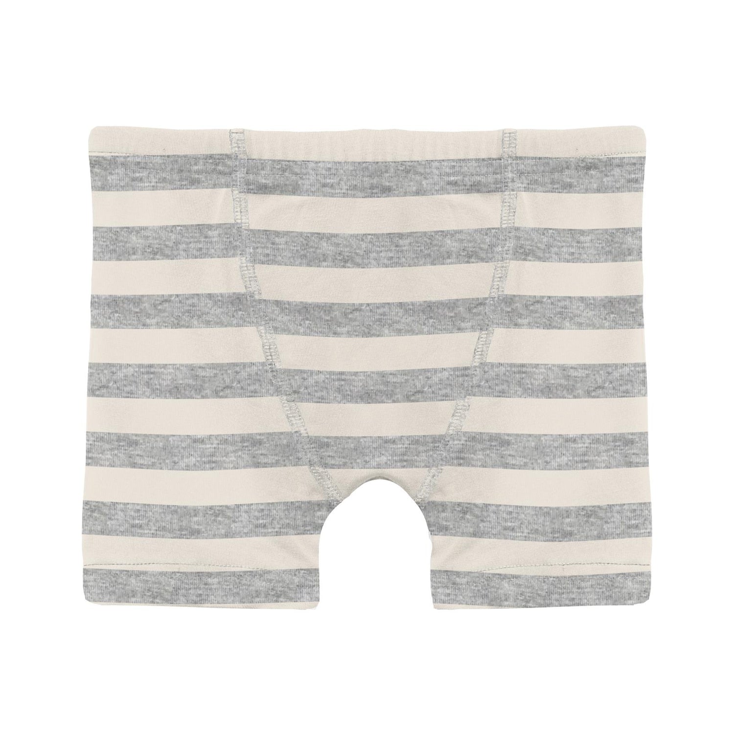 Print Boy's Boxer Brief in Heathered Mist Sweet Stripe