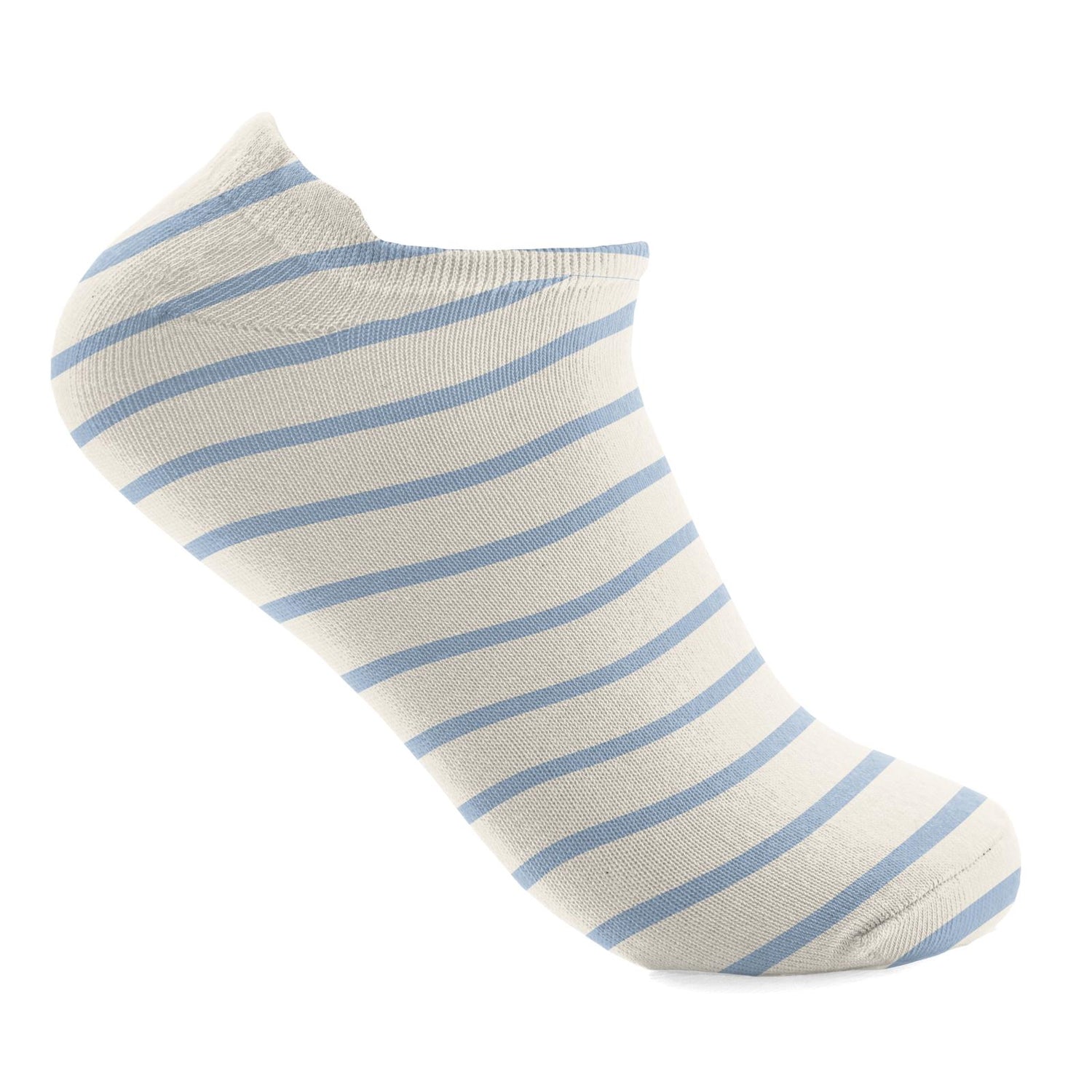 Men's Print No Show Sport Sock in Pond Sweet Stripe