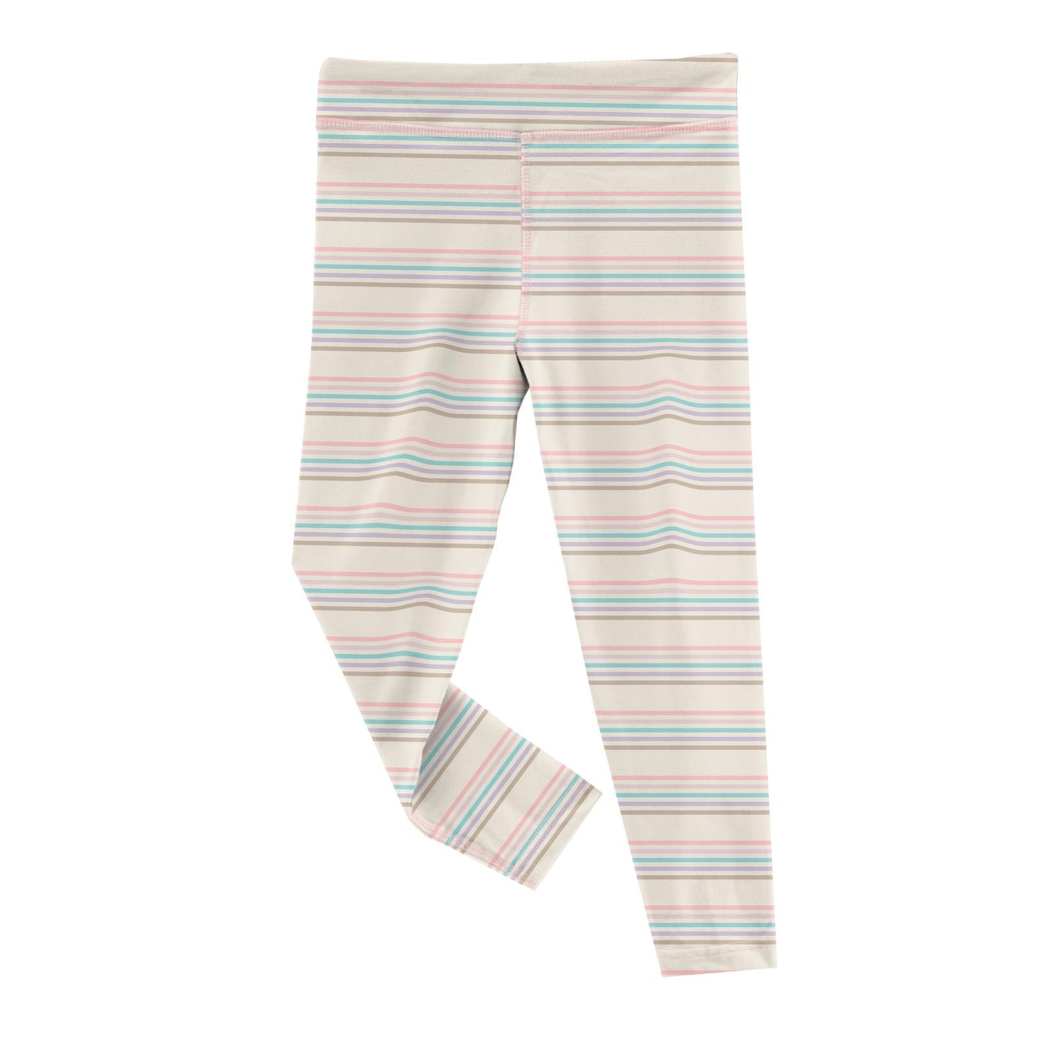 Print Luxe Stretch Leggings with Pockets in Cupcake Stripe