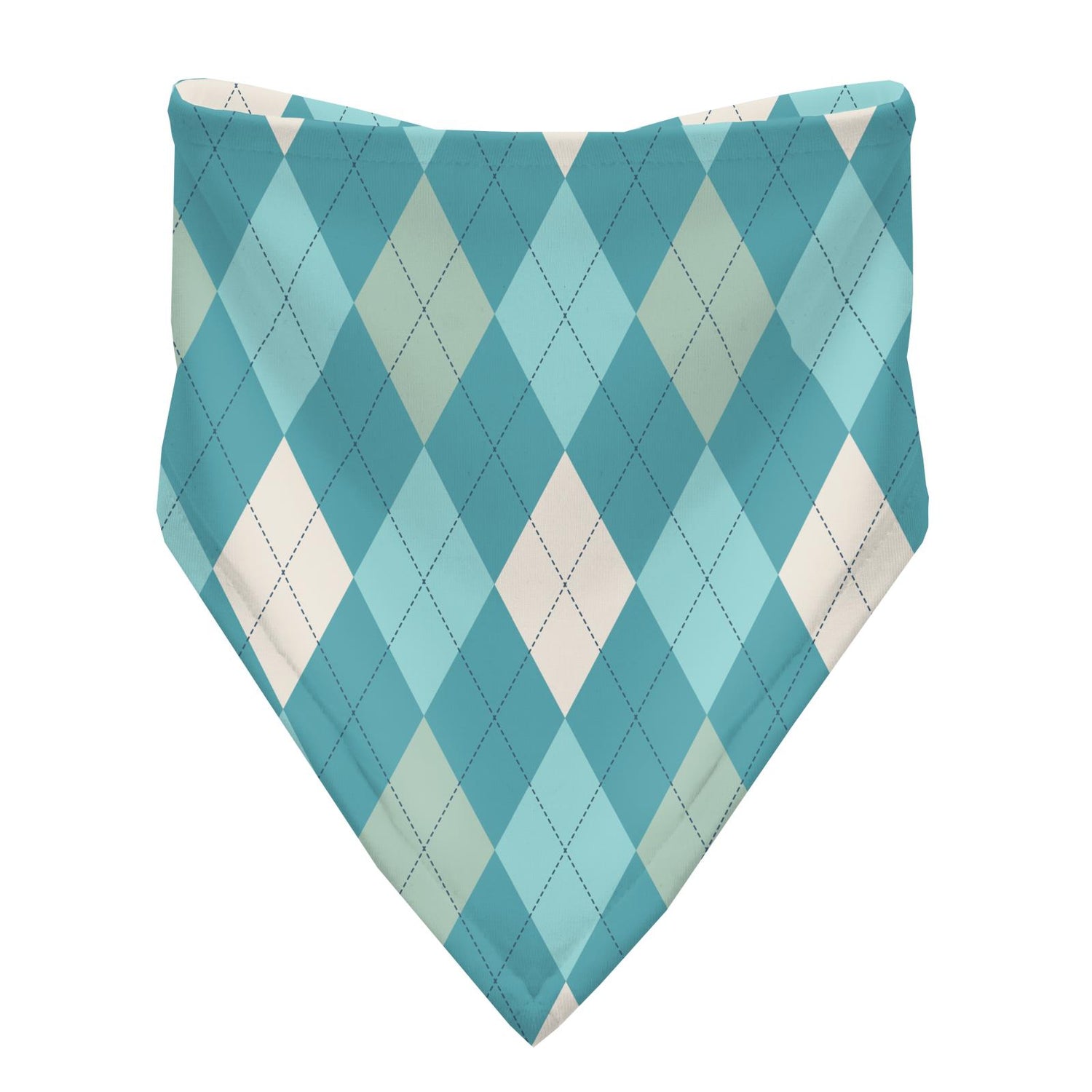 Print Bandana Bib Set of 3 in Midnight Comic Onomatopoeia , Glacier Argyle & Jailhouse Rock Stripe