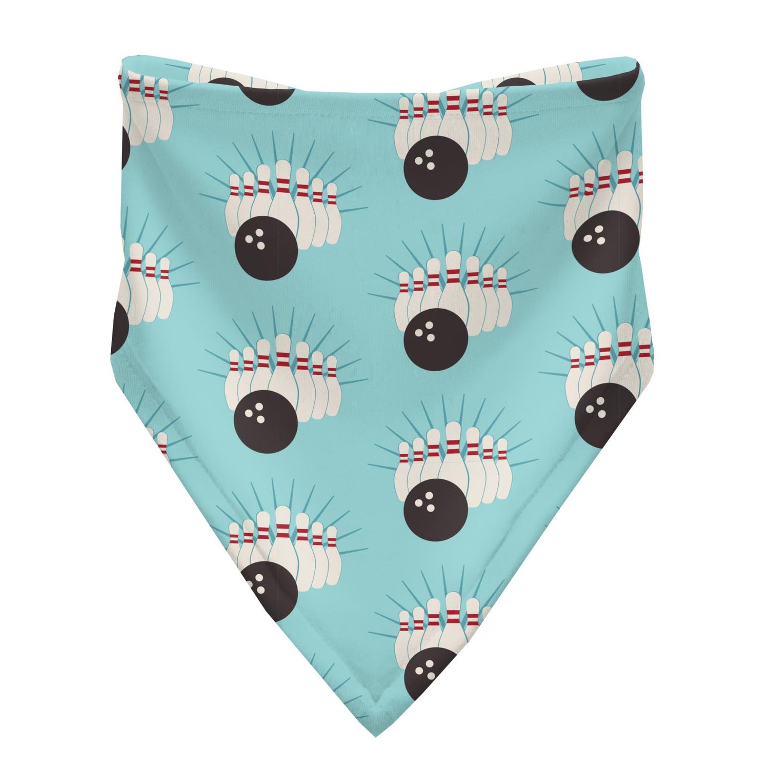 Print Bandana Bib Set of 3 in Deep Sea Cheeseburger, Summer Sky Bowling & Cruisin' Stripe