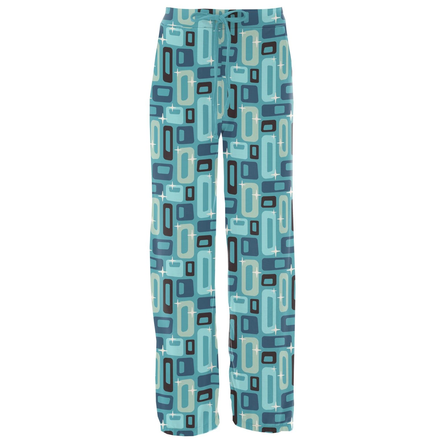 Women's Print Lounge Pants in Glacier Mid Century Modern