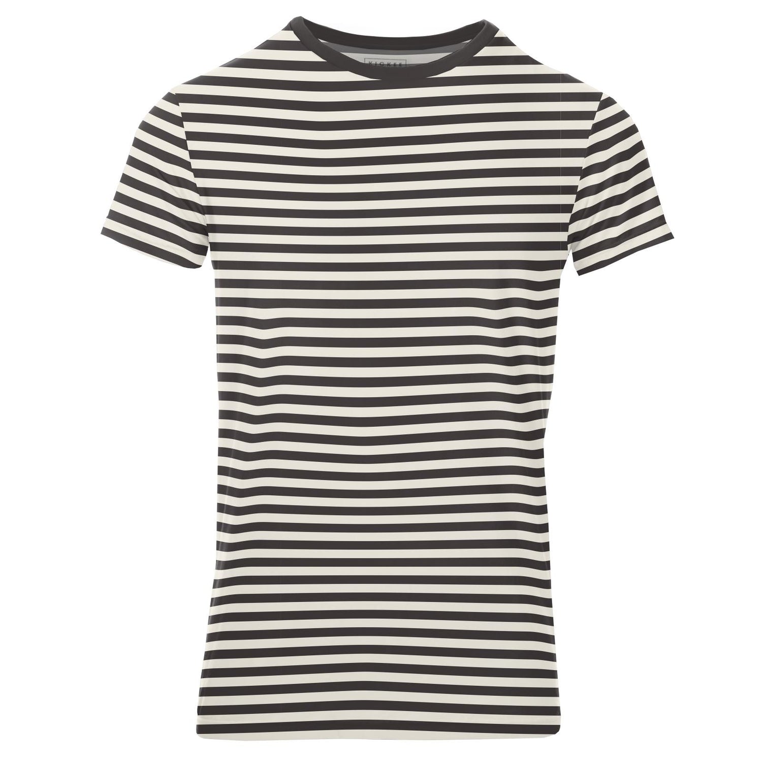 Men's Print Short Sleeve Crew Neck Tee in Jailhouse Rock Stripe