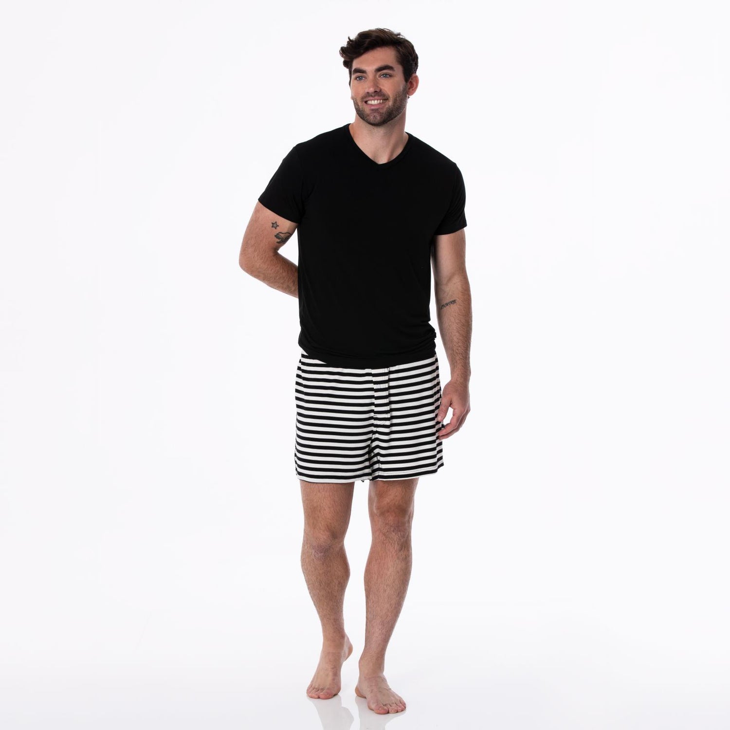 Men's Print Boxer Short in Jailhouse Rock Stripe