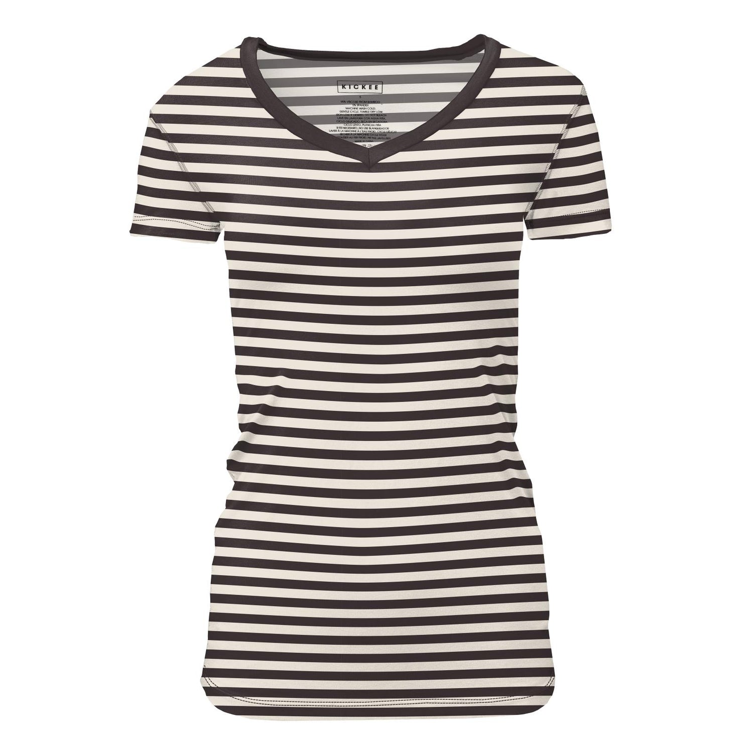 Women's Print Short Sleeve One Tee in Jailhouse Rock Stripe