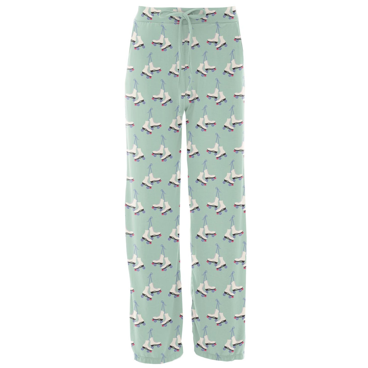 Women's Print Lounge Pants in Pistachio Roller Skates