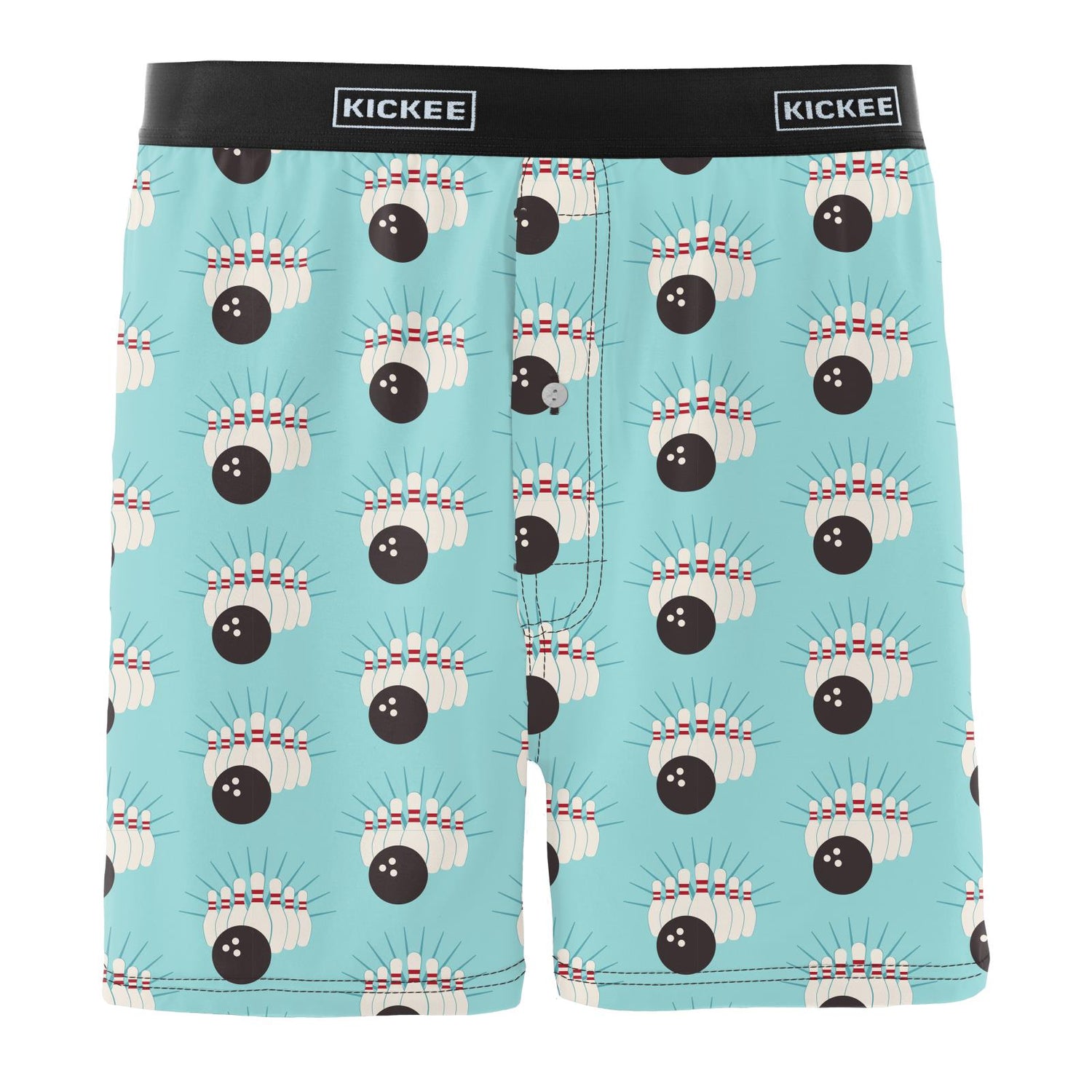 Men's Print Boxer Short in Summer Sky Bowling