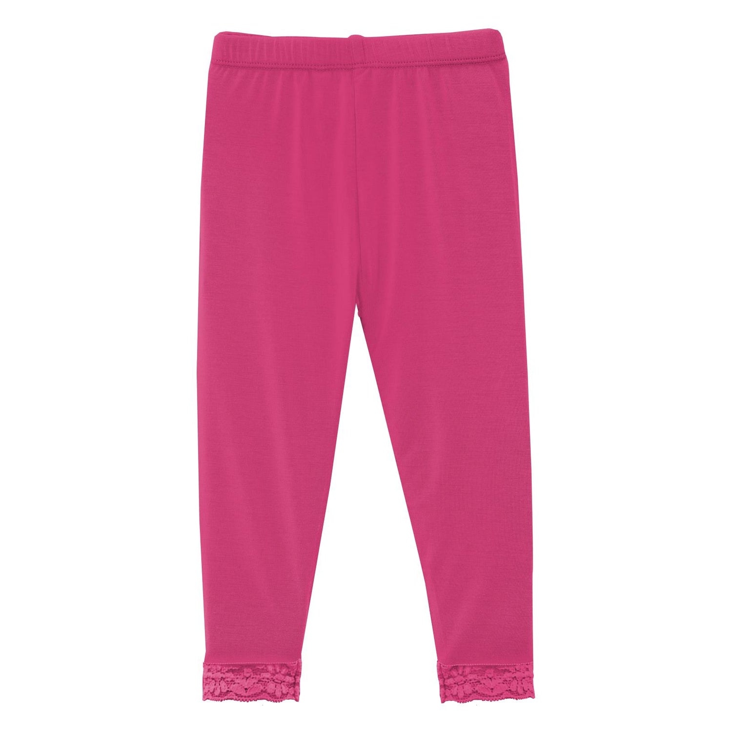 Lace Trimmed Leggings in Calypso