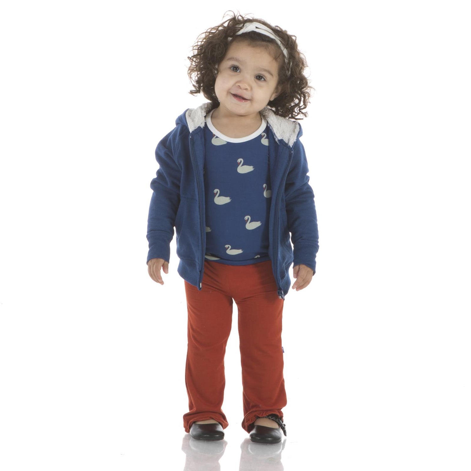Ruffle Pants in Red Tea