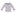 Long Sleeve Peter Pan Collared Tee in Feather with Cobblestone Trim
