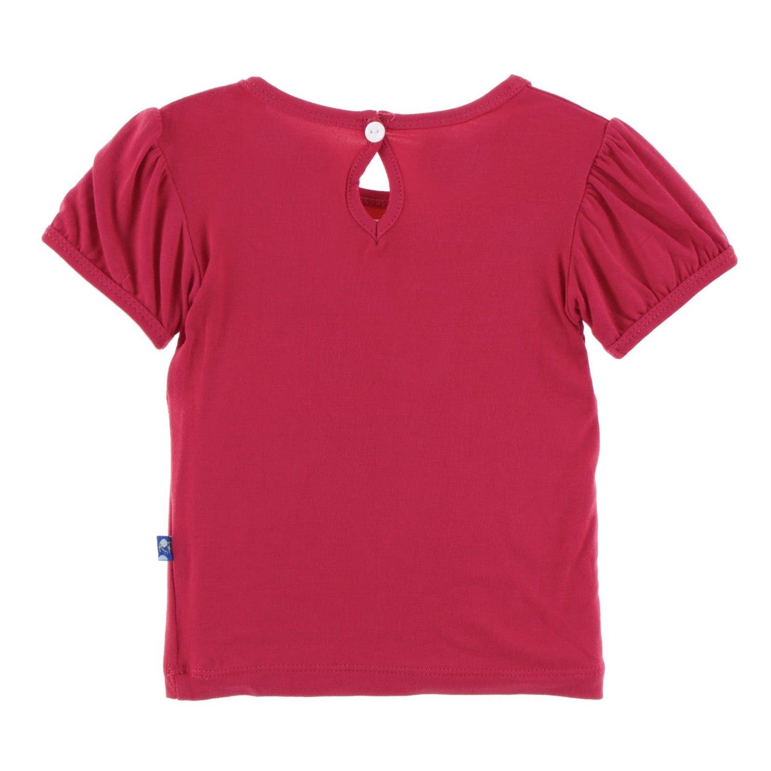 Short Sleeve Puff Tee in Flag Red