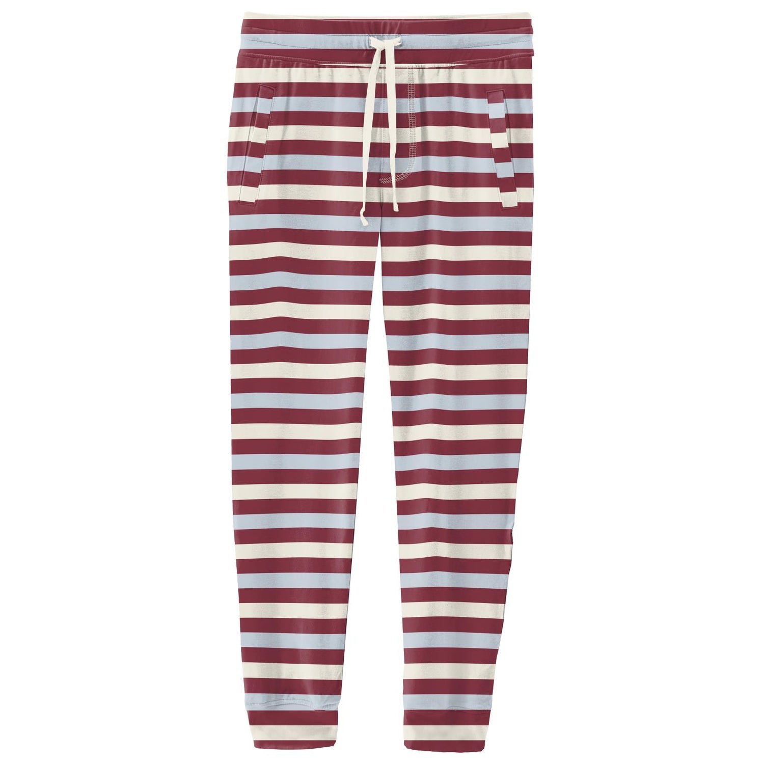 Print Luxe Athletic Joggers in Playground Stripe