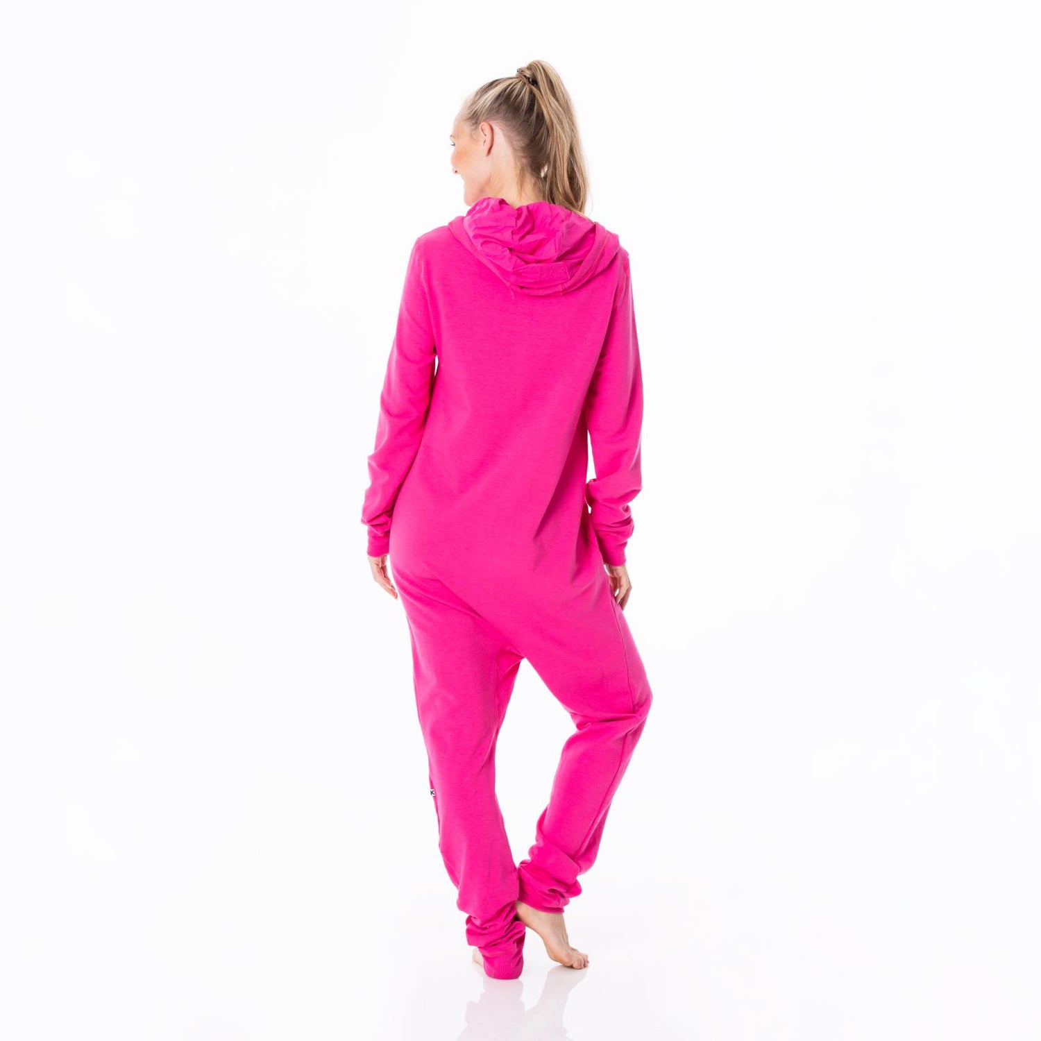 Adult Fleece Jumpsuit with Hood in Calypso