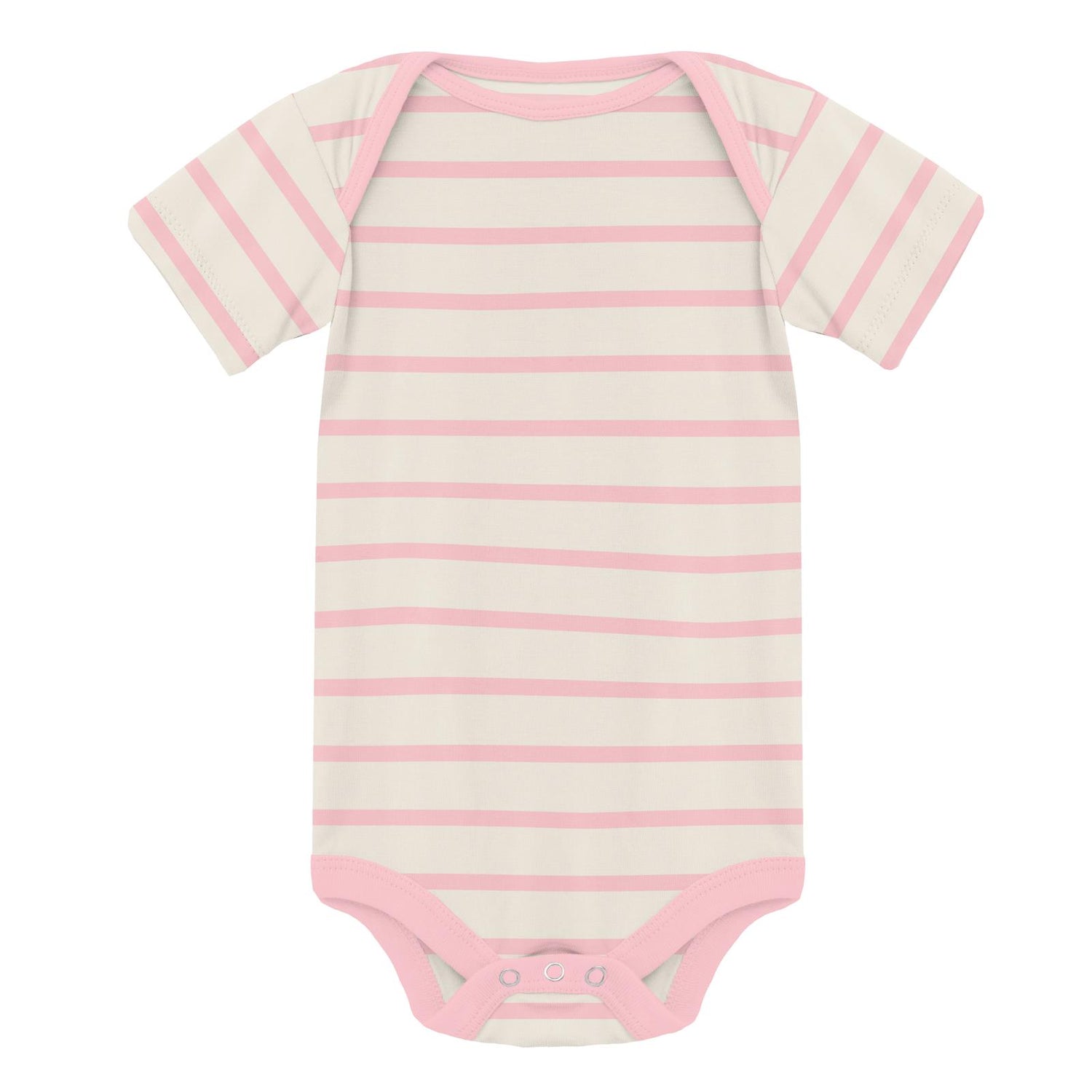 Print Short Sleeve One Piece in Lotus Sweet Stripe